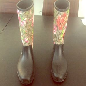 Gucci GG Blooms Rain boots